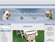 Tablet Screenshot of chihuahuaklub.de